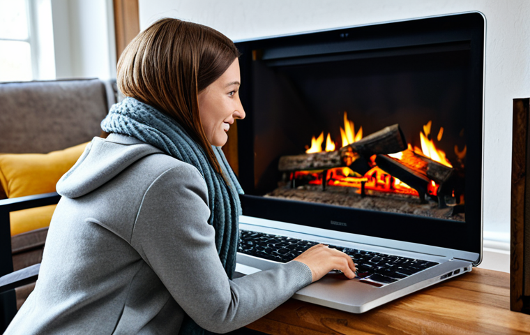 Personalized Shopping Experience**
A woman browsing a beautifully designed online store on her laptop. The website features personalized recommendations based on her past purchases – stylish winter coats, cozy scarves, and warm boots. The scene is set in a comfortable living room with a fireplace in the background. "Safe for work," "appropriate content," "fully clothed," "professional," "modest clothing," "perfect anatomy," "correct proportions," "natural pose," "well-formed hands," "proper finger count," "natural body proportions."
**