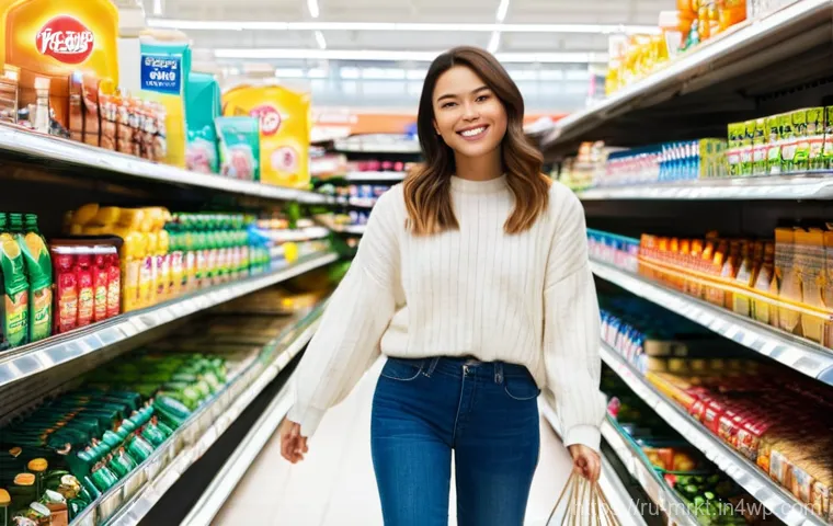 신뢰와 행동경제학의 연관성 - **A Busy Supermarket Moment of Habitual Choice:**
A young woman in her late twenties, dressed in...