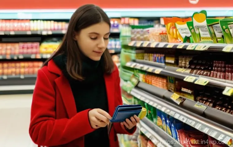 행동경제학적 연구를 통한 소비자 인사이트 확보 - **Prompt for an image showing impulse buying:**
A young woman, appearing slightly tired but with...