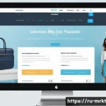 Home 18 행동경제학을 사용한 웹사이트 최적화 방법 - A modern Russian-language e-commerce website homepage design showcasing strong trust signals: a clea...
