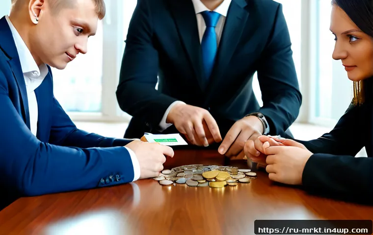 Home 17 행동경제학을 통한 가격 정책 수립 - Photorealistic Russian retail pricing strategy meeting, diverse team of Russian business professiona...